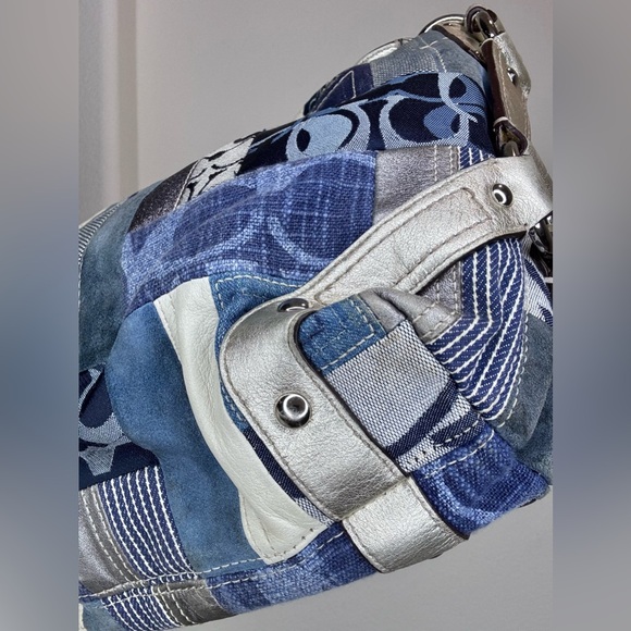 Coach Carly Denim Patchwork Vintage Y2K EUC - Picture 14 of 16